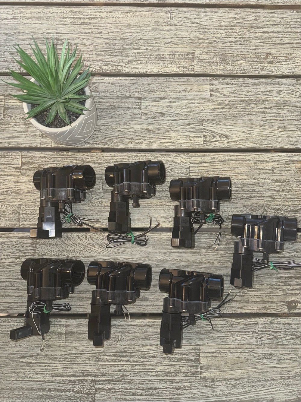 NWT Set of 7 Rain Bird 1" DVF Series Inline Plastic Irrigation Valves b72611
